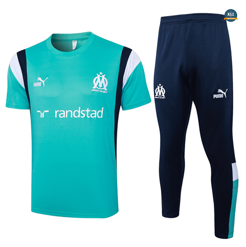 Marque Max Maillot Olympique Marseille polo + Pantalon Training 2024/25 lac bleu