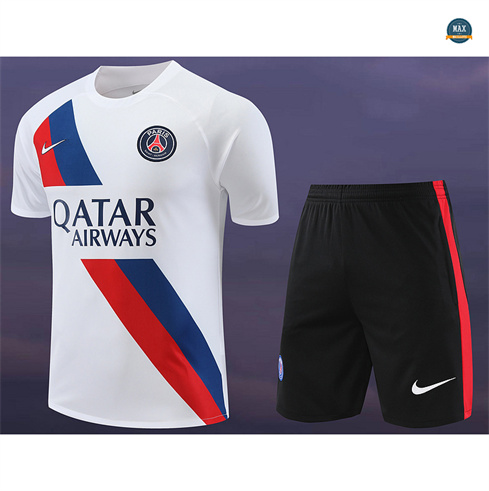 Vente Max Maillots Paris Saint Germain + Shorts 2024/25 Training Blanc