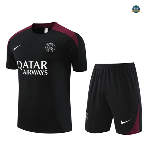 Flocage Max Maillot Paris Saint Germain Enfant + Shorts 2024/25 Training noir