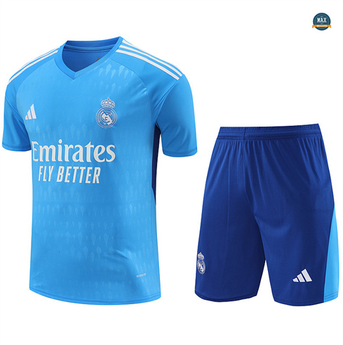 Acheter Max Maillot Real Madrid goalkeeper + Shorts 2024/25 Training bleu clair