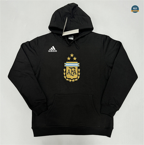 Marque Max Maillots Sweat A Capuche Argentine 2024/25 noir