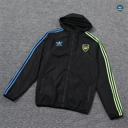 Soldes Max Maillot Coupe vent Arsenal 2024/25 noir