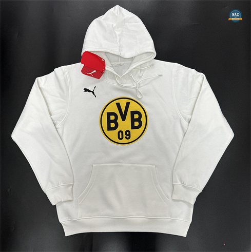 Soldes Max Maillot Sweat A Capuche Borussia Dortmund 2024/25 Blanc