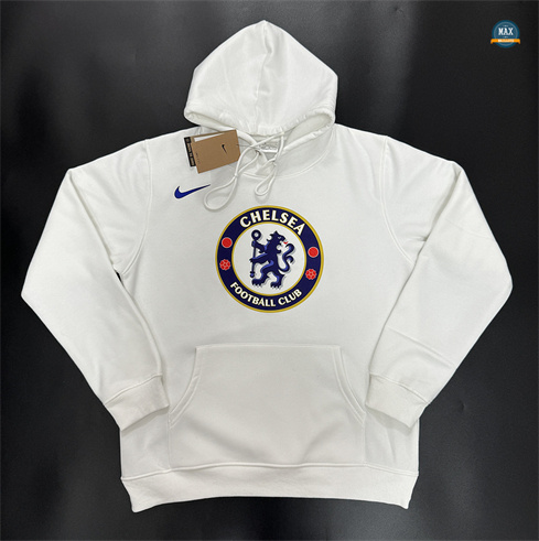 Marque Max Maillots Sweat A Capuche Chelsea 2024/25 Blanc