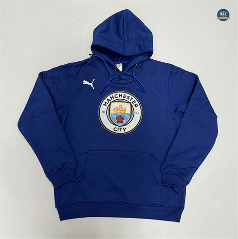 Soldes Max Maillots Sweat A Capuche Manchester City 2024/25 bleu