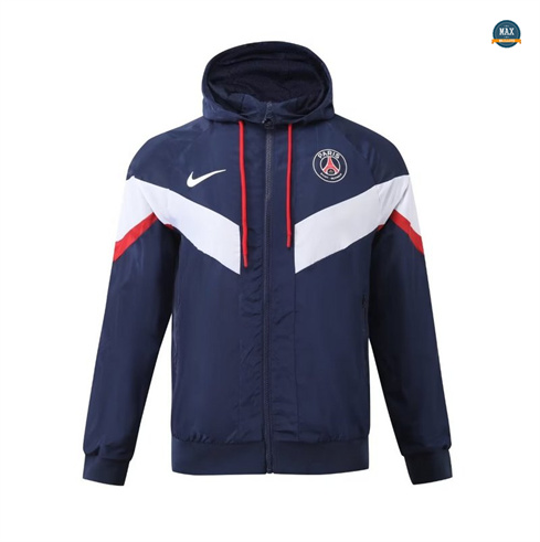 Soldes Max Maillot Coupe vent Paris Saint Germain 2024/25 bleu marine