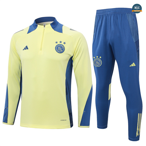 Nouveau Max Survetement Enfant Ajax 2024/25 jaune clair