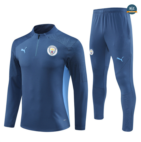 Prix Max Survetement Enfant Manchester City 2024/25 Bleu marine