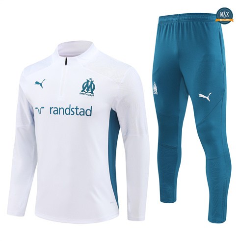 Achetez Max Survetement Enfant Olympique Marseille 2024/25 Blanc