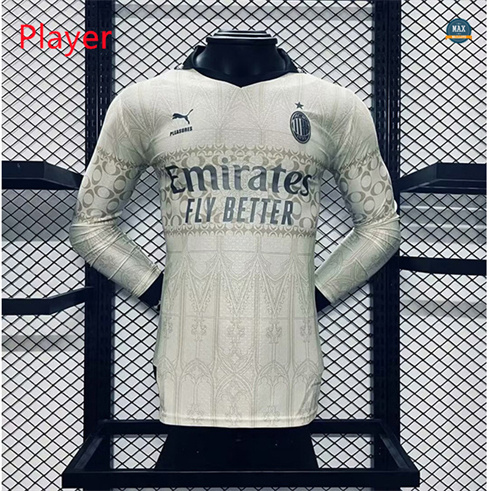 Max Maillot Player Version 2024/25 AC Milan Special Manche Longue Blanc