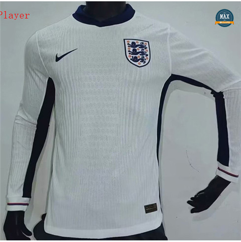 Max Maillots Angleterre Player Version 2024/25 Domicile Manche Longue