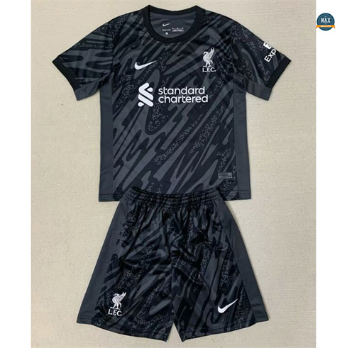 Max Maillot Liverpool Enfant Gardien de but Gris/Noir 2024/25