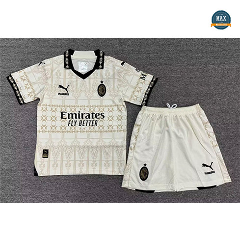 Max Maillots Milan AC Enfant Fourth Blanc 2023/24