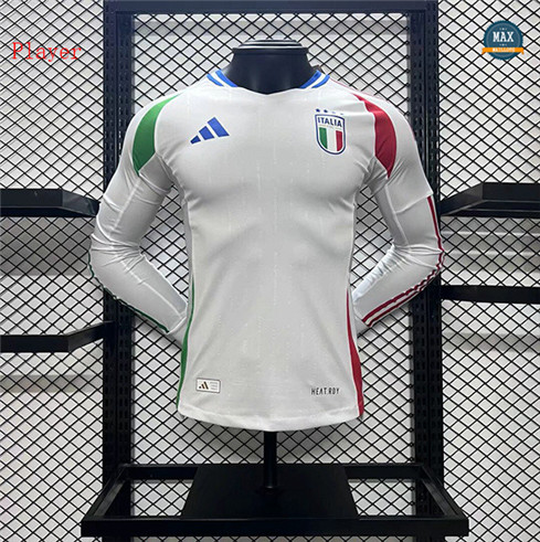 Max Maillots Italie Player Version 2024/25 Exterieur Manche Longue