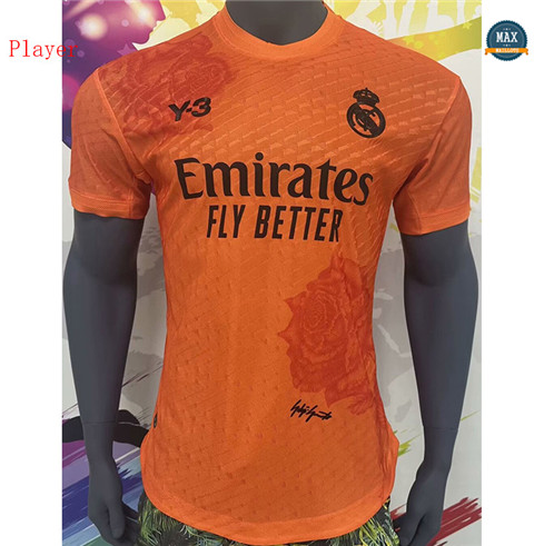 Max Maillots Real Madrid Y3 Player Version 2024/25 Orange