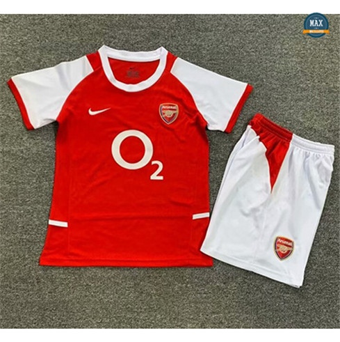 Max Maillots Retro 2002-04 Arsenal Enfant Domicile