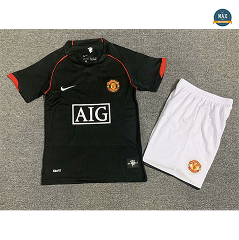 Max Maillots Retro 2007-08 Manchester United Enfant Exterieur