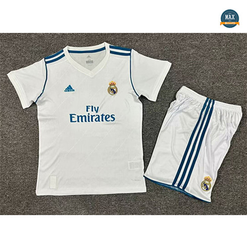 Max Maillots Retro 2017-18 Real Madrid Enfant Domicile