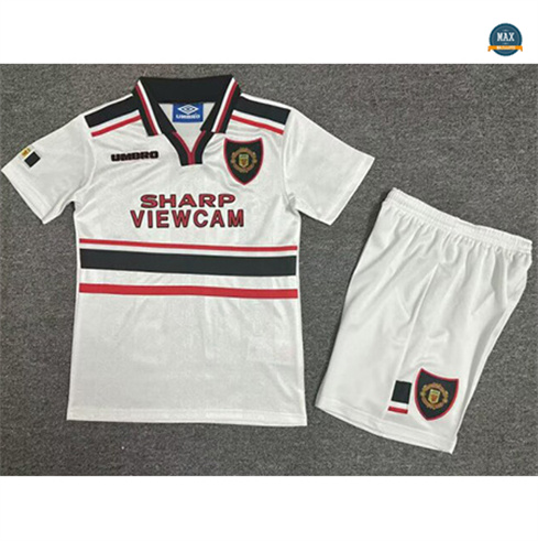 Max Maillots Retro 1998-99 Manchester United Enfant Exterieur