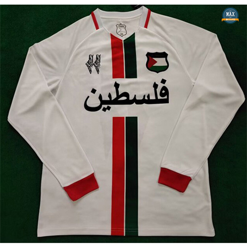 Max Maillot Palestine Manche Longue Blanc 2024/25