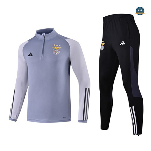 Flocage Max Survetement Benfica 2024/25 gris pas cher fiable