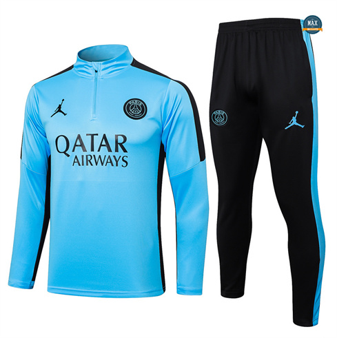 Vente Max Survetement Paris Saint Germain 2024/25 bleu clair pas cher fiable