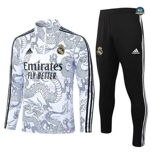 Flocage Max Survetement Real Madrid 2024/25 Blanc pas cher fiable