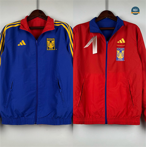 Marque Max Réversible Coupe vent Tigres UANL 2024/25 bleu pas cher fiable