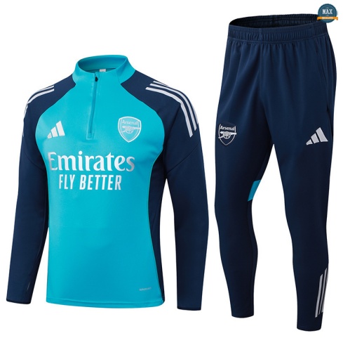 Maxmaillots Survetement Arsenal 2025/26 Bleu/Blanc personnalisé