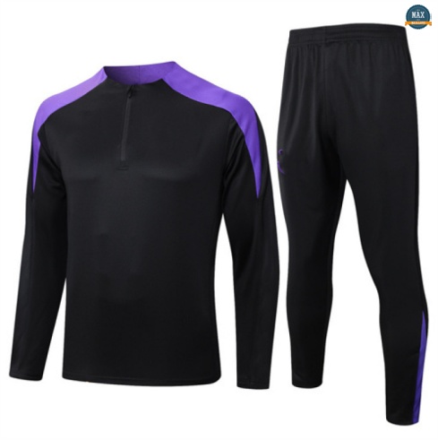 Maxmaillots Survetement Barcelone 2025/26 Noir/Violet personnalisé