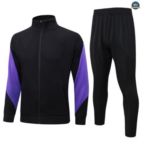 Maxmaillots Veste Survetement Barcelone 2025/26 Noir/Violet Pas Cher