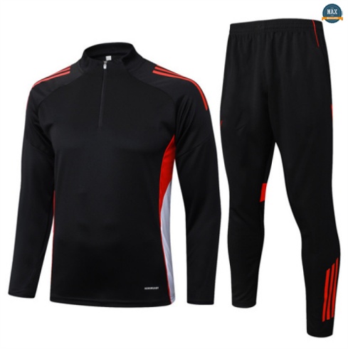 Maxmaillots Survetement Bayern Munich 2025/26 Noir/Rouge Pas chèr