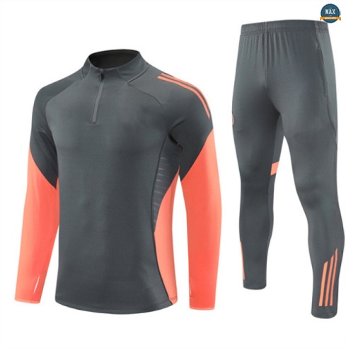 Maxmaillots Survetement Bayern Munich 2025/26 Gris foncé/Orange Pas chèr