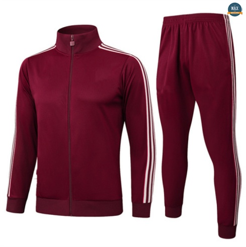 Maxmaillots Veste Survetement Bayern Munich 2025/26 Rouge/Blanc Pas Cher