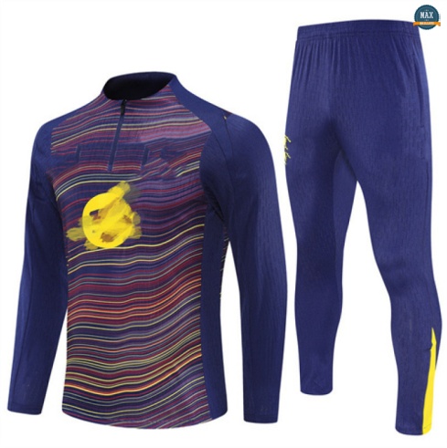 Maxmaillots Survetement Enfant Barcelone 2025/26 Jaune/Bleu personnalisé