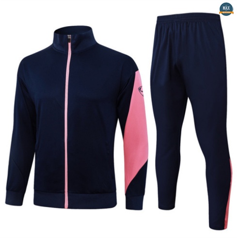 Maxmaillots Veste Survetement Enfant Barcelone 2025/26 Vert/Rose Pas chèr