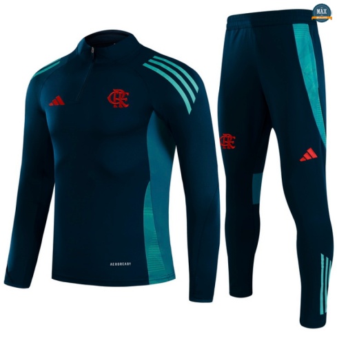 Maxmaillots Survetement Enfant Flamengo 2025/26 Vert/Bleu personnalisé