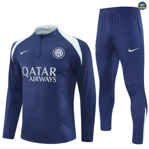 Maxmaillots Survetement Enfant Inter Milan 2025/26 Bleu Marine/Bleu Clair Pas Chere