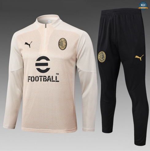 Maxmaillots Survetement Enfant PSG 2025/26 abricot/Noir discout