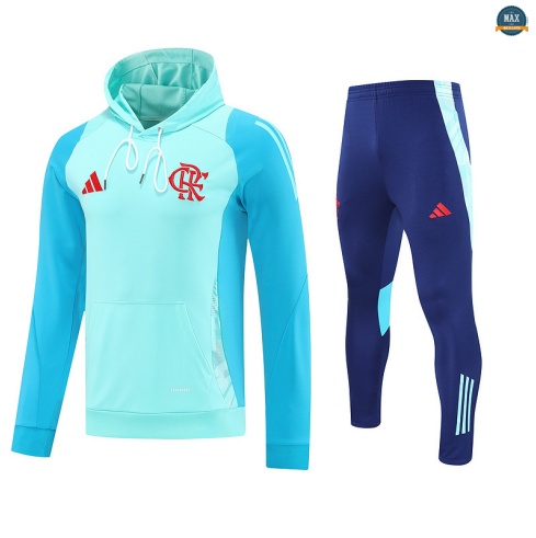 Maxmaillots Sweatshirt à capuche Flamengo 2025/26 Vert/Bleu Pas chèr