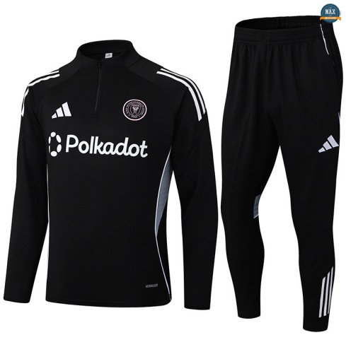 Maxmaillots Survetement Inter Miami 2025/26 Noir/Blanc Pas Chere