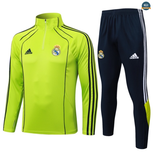 Maxmaillots Survetement Real Madrid 2025/26 Vert/Noir personnalisé