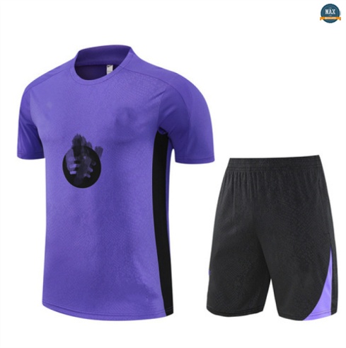 Maxmaillots Training Barcelone + Short 2025/26 violet/Noir personnalisé