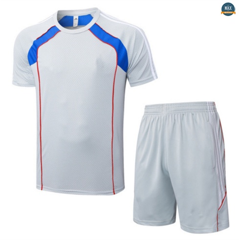 Maxmaillots Training Bayern Munich + Short 2025/26 Gris/Bleu personnalisé