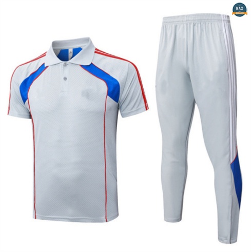 Maxmaillots Training Polo Bayern Munich 2025/26 Gris/Bleu Pas Cher
