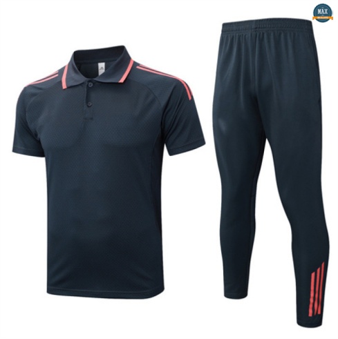 Maxmaillots Training Polo Bayern Munich 2025/26 Gris foncé/Orange Pas chèr