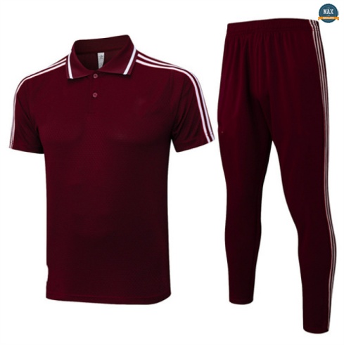 Maxmaillots Training Polo Bayern Munich 2025/26 Rouge/Blanc Pas Cher