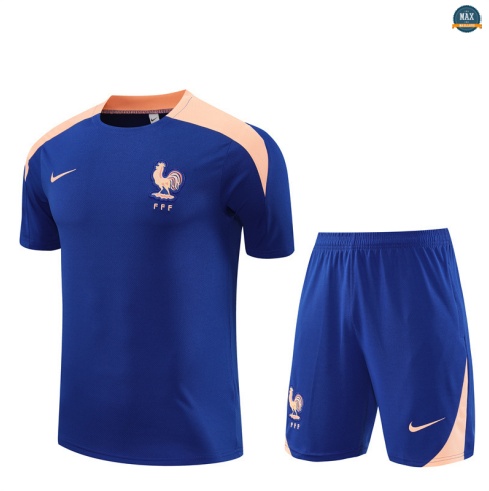 Maxmaillots Training France Enfant + Short 2025/26 Bleu Pas Cher