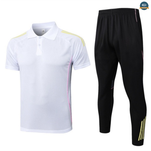 Maxmaillots Training Polo Juventus 2025/26 Blanc/Noir/Jaune discout