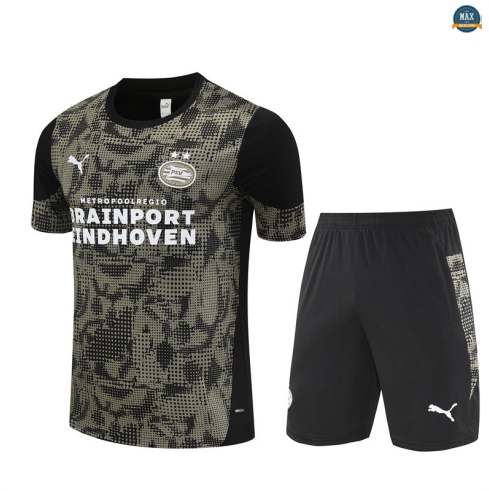 Maxmaillots Training PSV Eindhoven Enfant + Short 2025/26 Noir discout